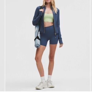 Lululemon Define Cropped Jacket *Nulu | Blue Twill / Gold / Gold